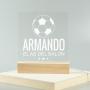 Regalos personalizados: L&aacute;mparas personalizadas: L&aacute;mpara led personalizada "El as del bal&oacute;n"