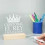 Regalos personalizados: L&aacute;mparas personalizadas: L&aacute;mpara led personalizada 'El rey de la casa'