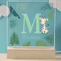 Regalos personalizados: L&aacute;mparas personalizadas: L&aacute;mpara personalizada para ni&ntilde;o con inicial y nombre