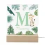 Regalos personalizados: L&aacute;mparas personalizadas: L&aacute;mpara personalizada para ni&ntilde;o con inicial y nombre
