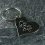 Regalos personalizados: Llaveros personalizados: Llavero coraz&oacute;n con el dibujo de tu hijo grabado