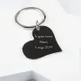 Regalos personalizados: Llaveros personalizados: Llavero coraz&oacute;n con el dibujo de tu hijo grabado