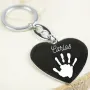 Regalos personalizados: Llaveros personalizados: Llavero coraz&oacute;n personalizado 'Huella'