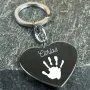 Regalos personalizados: Llaveros personalizados: Llavero coraz&oacute;n personalizado 'Huella'