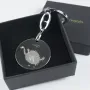 Regalos personalizados: Llaveros personalizados: Llavero de plata con el dibujo de tu hijo grabado