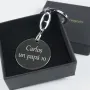 Regalos personalizados: Llaveros personalizados: Llavero de plata grabado