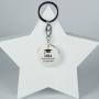 Regalos personalizados: Llaveros personalizados: Llavero de plata grabado para Graduaci&oacute;n
