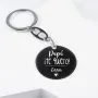 Regalos personalizados: Llaveros personalizados: Llavero de plata Te quiero pap&aacute; grabado