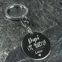 Regalos personalizados: Llaveros personalizados: Llavero de plata Te quiero pap&aacute; grabado
