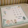 Regalos personalizados: Regalos con nombre: Manta cumple mes personalizada