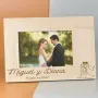 Regalos personalizados: Dise&ntilde;o y decoraci&oacute;n: Marco de madera personalizado para bodas