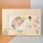 Regalos personalizados: Dise&ntilde;o y decoraci&oacute;n: Marco de madera personalizado para nacimiento