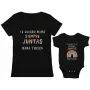 Regalos personalizados: Regalos con nombre: Pack camisetas mam&aacute; e hij@ personalizado Arcoiris