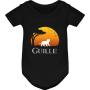 Regalos personalizados: Regalos con nombre: Pack camisetas negras padre e hijo personalizadas con nombre 'Leones'