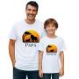 Regalos personalizados: Regalos con nombre: Pack camisetas padre e hijo personalizadas con nombre 'Leones'