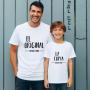 Regalos personalizados: Regalos con nombre: Pack camisetas padre e hijo personalizadas Original