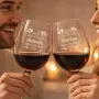 Regalos personalizados: Cristaler&iacute;a personalizada: Pack dos copas de vino personalizadas