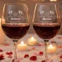 Regalos personalizados: Cristaler&iacute;a personalizada: Pack dos copas de vino personalizadas