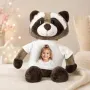 Regalos personalizados: Regalos con fotos: Peluche personalizado de 23 cm con foto en camiseta