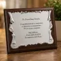 Regalos personalizados: Dise&ntilde;o y decoraci&oacute;n: Placa de homenaje personalizada en caja de madera