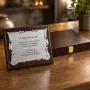 Regalos personalizados: Dise&ntilde;o y decoraci&oacute;n: Placa de homenaje personalizada en caja de madera