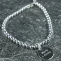 Regalos personalizados: Joyas personalizadas: Pulsera bolitas plata personalizada