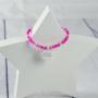 Regalos personalizados: Joyas personalizadas: Pulsera 'Comuni&oacute;n' de piedras rosas personalizada