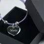 Regalos personalizados: Joyas personalizadas: Pulsera coraz&oacute;n de plata personalizada