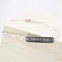 Regalos personalizados: Joyas personalizadas: Pulsera de cadena de acero personalizada