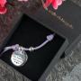 Regalos personalizados: Joyas personalizadas: Pulsera de plata grabada la novia m&aacute;s bonita