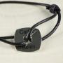 Regalos personalizados: Joyas personalizadas: Pulsera de plata ficha cuadrada personalizada