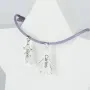Regalos personalizados: Joyas personalizadas: Pulsera de plata querub&iacute;n personalizada