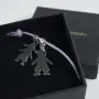 Regalos personalizados: Joyas personalizadas: Pulsera de plata querub&iacute;n personalizada