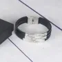 Regalos personalizados: Joyas personalizadas: Pulsera tiras de piel grabada