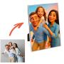 Regalos personalizados: Regalos con fotos: Retrato personalizado a partir de tu foto con marco (Elige tu estilo)