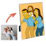 Regalos personalizados: Regalos con fotos: Retrato personalizado a partir de tu foto con marco (Elige tu estilo)