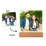 Regalos personalizados: Regalos con fotos: Retrato personalizado a partir de tu foto en l&aacute;mpara