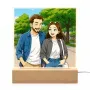 Regalos personalizados: Regalos con fotos: Retrato personalizado a partir de tu foto en l&aacute;mpara