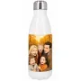 Regalos personalizados: Regalos con fotos: Retrato personalizado en botella termo