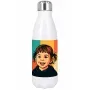 Regalos personalizados: Regalos con fotos: Retrato personalizado en botella termo