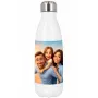 Regalos personalizados: Regalos con fotos: Retrato personalizado en botella termo