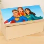Regalos personalizados: Regalos con nombre: Retrato personalizado en caja de madera 