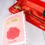 Rosa de oro grabada para cumpleaños