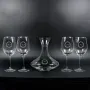 Regalos personalizados: Cristaler&iacute;a personalizada: Set decantador y copas con monograma grabado