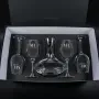 Regalos personalizados: Cristaler&iacute;a personalizada: Set decantador y copas con monograma grabado