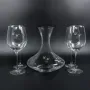 Regalos personalizados: Cristaler&iacute;a personalizada: Set decantador y copas con monograma grabado