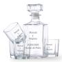 Regalos personalizados: Cristaler&iacute;a personalizada: Set whisky con texto grabado
