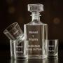 Regalos personalizados: Cristaler&iacute;a personalizada: Set whisky con texto grabado