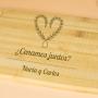 Regalos personalizados: Dise&ntilde;o y decoraci&oacute;n: Tabla de madera grabada con coraz&oacute;n