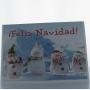 Regalos personalizados: Tarjetas personalizadas: Tarjeta personalizada mu&ntilde;ecos de nieve